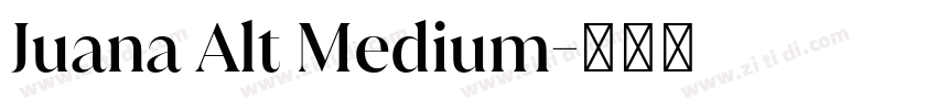 Juana Alt Medium字体转换